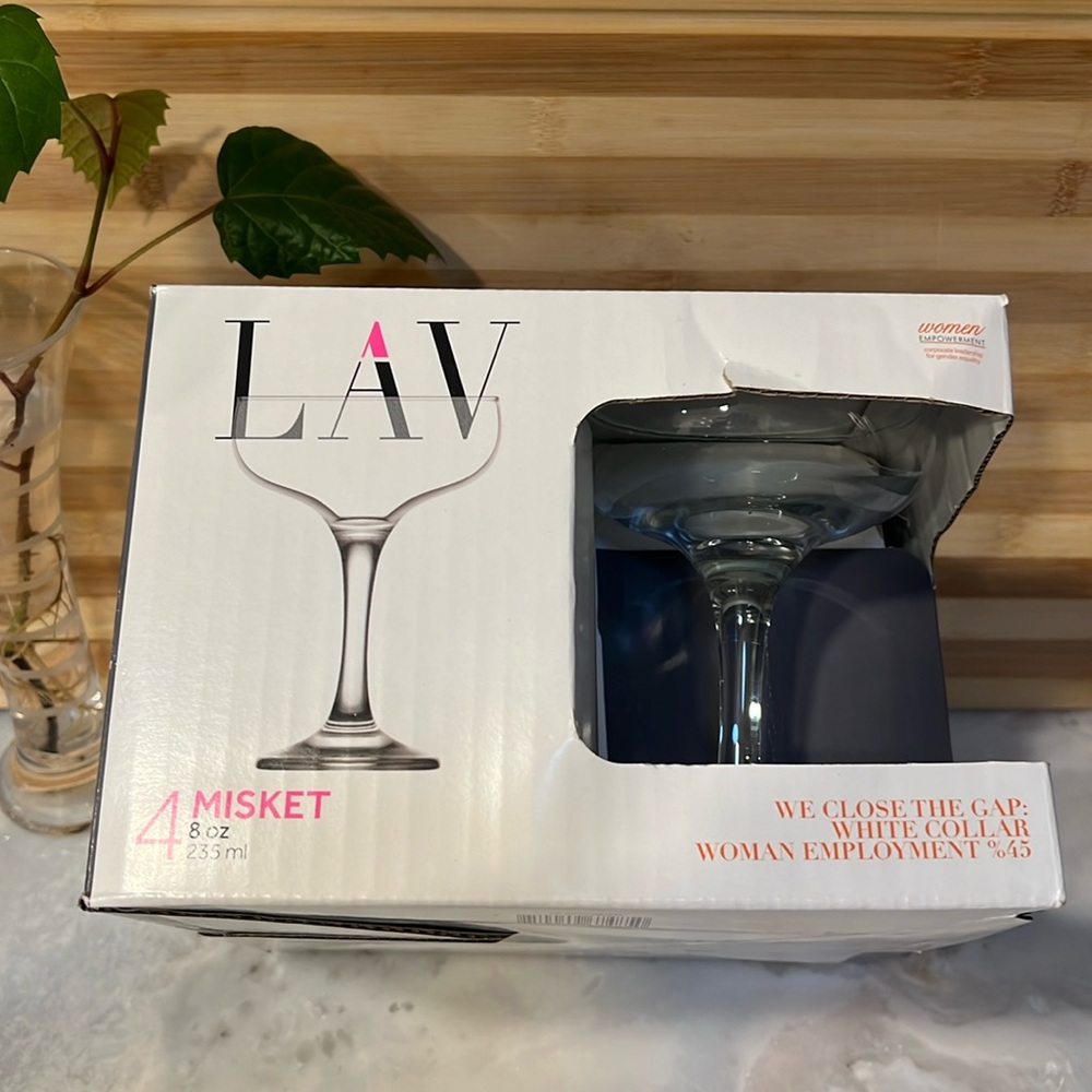 NWT-Set of 4 Misket Glasses by LAV